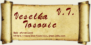 Veselka Tošović vizit kartica